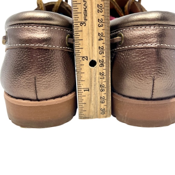 Easy Spirit women's Sailmate bronze metallic leather oxford lace up size 7 - Picture 8 of 12